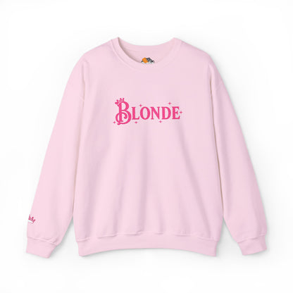 Galinda “Blonde” Wicked Crewneck Sweatshirt | Broadway-Inspired Pink Letter Pullover (4 Color Options)