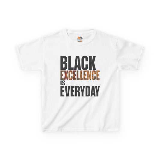 Black Excellence Is Everyday Youth T-Shirt – Inspirational Kids Tee