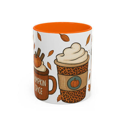 Pumpkin Spice Accent Mug – Fall Coffee Cup (11oz & 15oz)