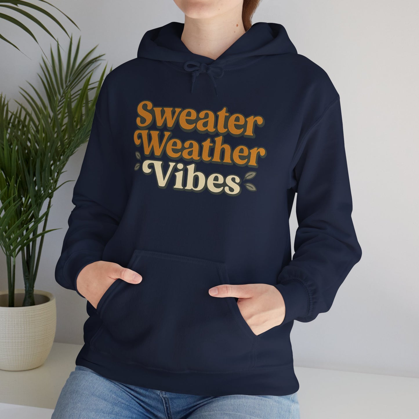 Sweater Weather Vibes Hoodie – Cozy Fall Aesthetic Pullover