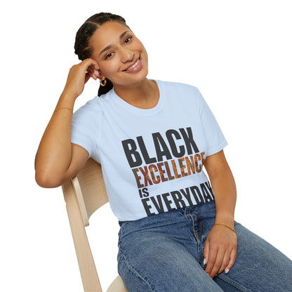 Black Excellence Is Everyday Unisex Adult T-Shirt – Empowerment Statement Tee
