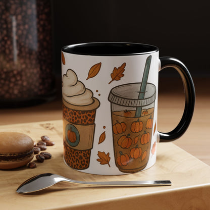 Pumpkin Spice Accent Mug – Fall Coffee Cup (11oz & 15oz)