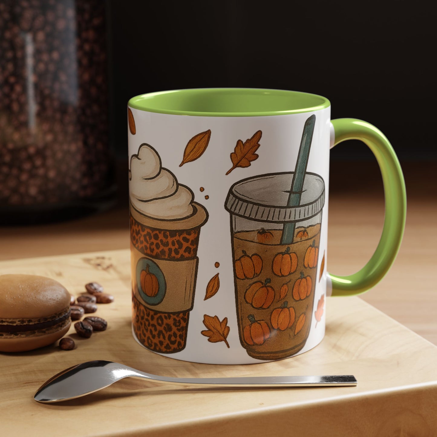Pumpkin Spice Accent Mug – Fall Coffee Cup (11oz & 15oz)