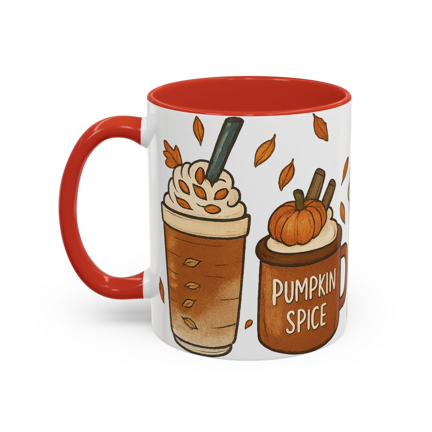 Pumpkin Spice Accent Mug – Fall Coffee Cup (11oz & 15oz)