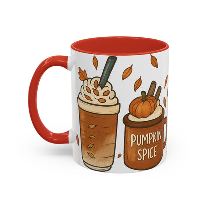 Pumpkin Spice Accent Mug – Fall Coffee Cup (11oz & 15oz)