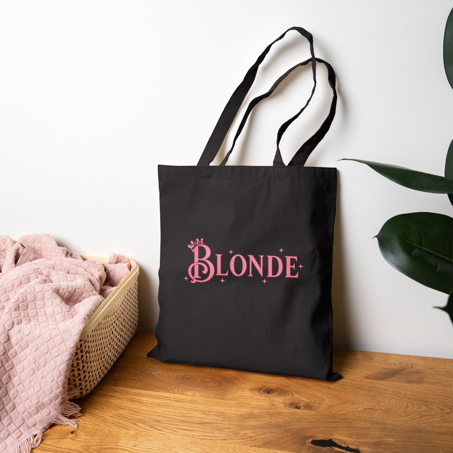 Blonde Tote Bag | Wicked-Inspired Galinda Quote Tote (Black or Natural)