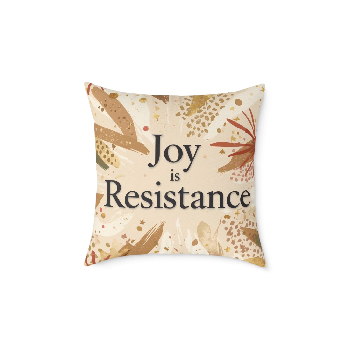 Joy Is Resistance Throw Pillow | Black History–Inspired Affirmation Home Décor