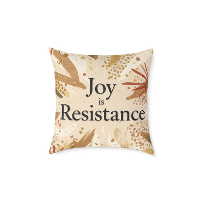 Joy Is Resistance Throw Pillow | Black History–Inspired Affirmation Home Décor