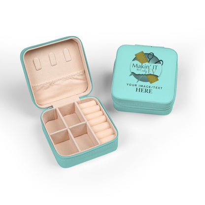 Custom Travel Jewelry Box – Portable Velvet Ring & Earring Organizer