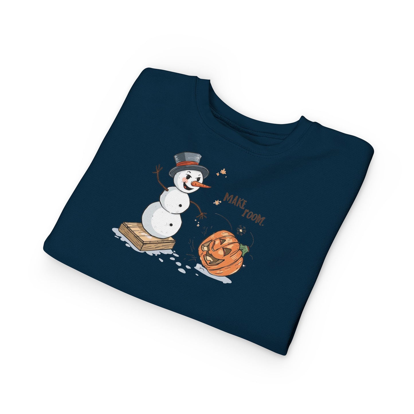 “Make Room” Fall-to-Winter Humorous Toddler Sweatshirt – Cozy Kids Crewneck