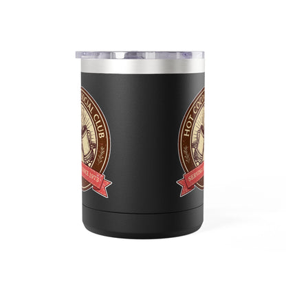 Hot Cocoa Social Club Insulated Coffee Tumbler | Cozy Vintage Mug | Double-Wall Stainless Steel Holiday Drinkware