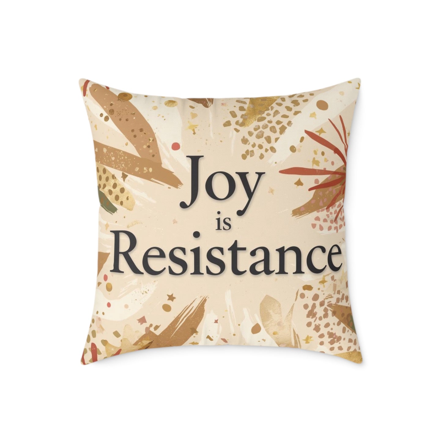 Joy Is Resistance Throw Pillow | Black History–Inspired Affirmation Home Décor