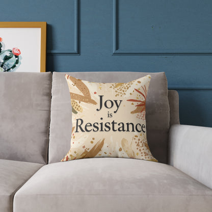 Joy Is Resistance Throw Pillow | Black History–Inspired Affirmation Home Décor