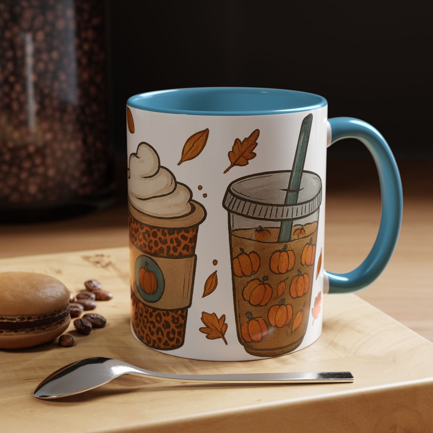 Pumpkin Spice Accent Mug – Fall Coffee Cup (11oz & 15oz)