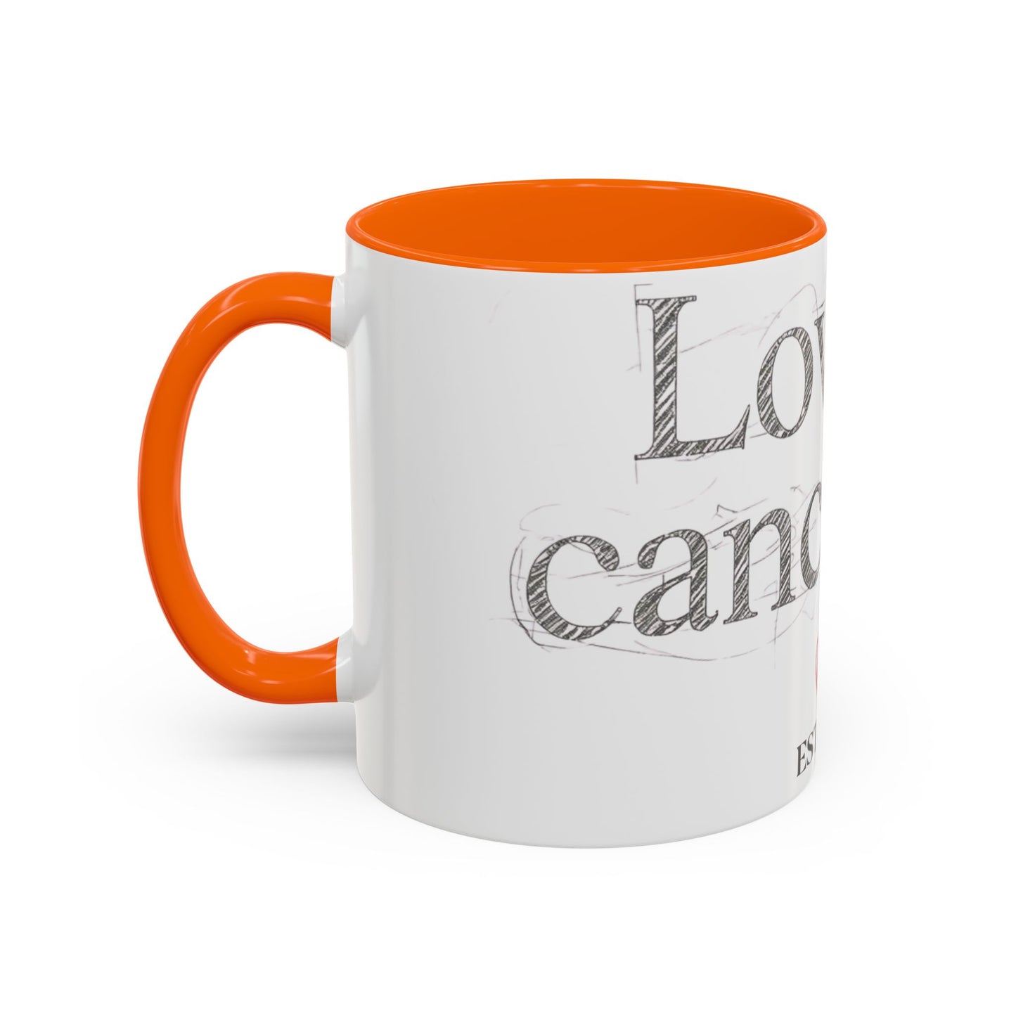“Love Is Cancelled” Accent Mug | Personalized EST. Date Anti-Valentine Coffee Mug