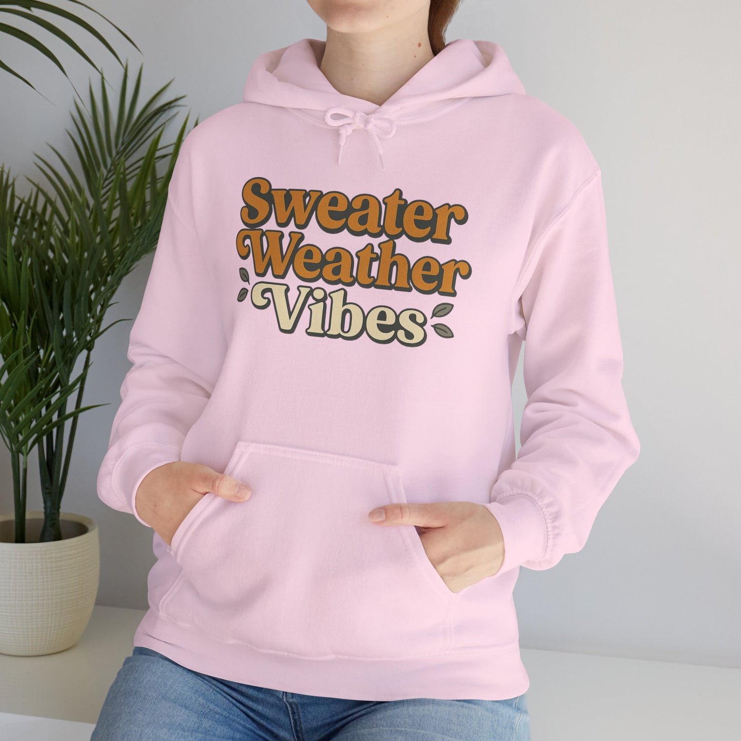 Sweater Weather Vibes Hoodie – Cozy Fall Aesthetic Pullover