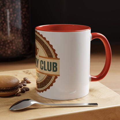 The Cozy Club Accent Mug | 11oz & 15oz Coffee Cup for Comfort Seekers (Multiple Colors)