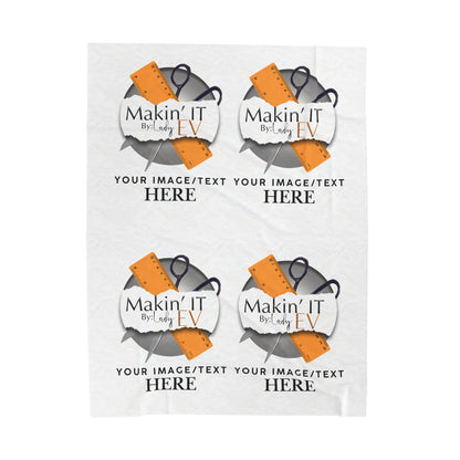 Custom Velveteen Plush Blanket – Personalized 4-Photo Throw