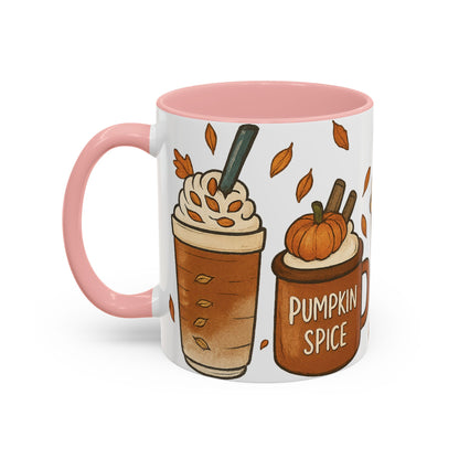 Pumpkin Spice Accent Mug – Fall Coffee Cup (11oz & 15oz)