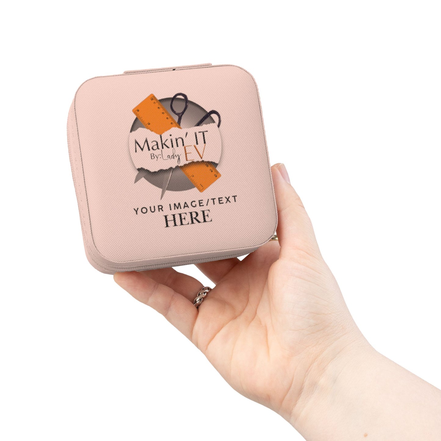 Custom Travel Jewelry Box – Portable Velvet Ring & Earring Organizer