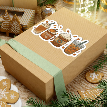 Pumpkin Spice Sticker | Fall Coffee Cup Sticker | Cozy Autumn Aesthetic Laptop & Tumbler Decal (4 Sizes)