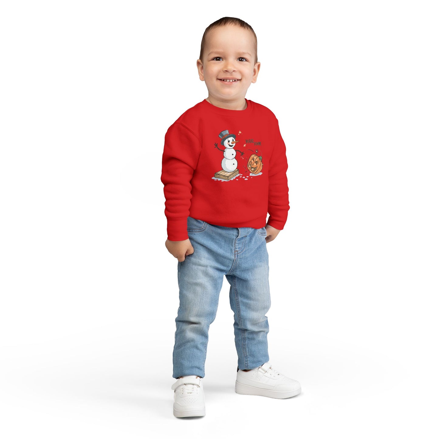 “Make Room” Fall-to-Winter Humorous Toddler Sweatshirt – Cozy Kids Crewneck