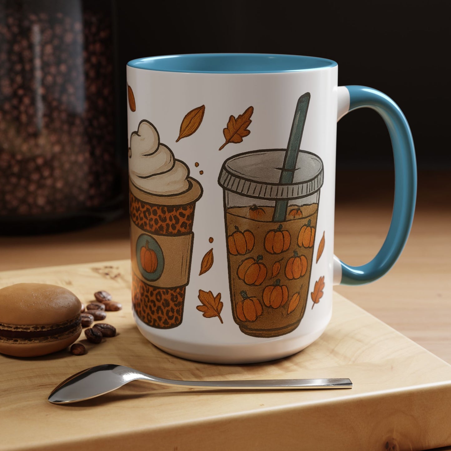 Pumpkin Spice Accent Mug – Fall Coffee Cup (11oz & 15oz)