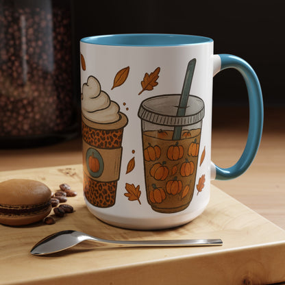 Pumpkin Spice Accent Mug – Fall Coffee Cup (11oz & 15oz)