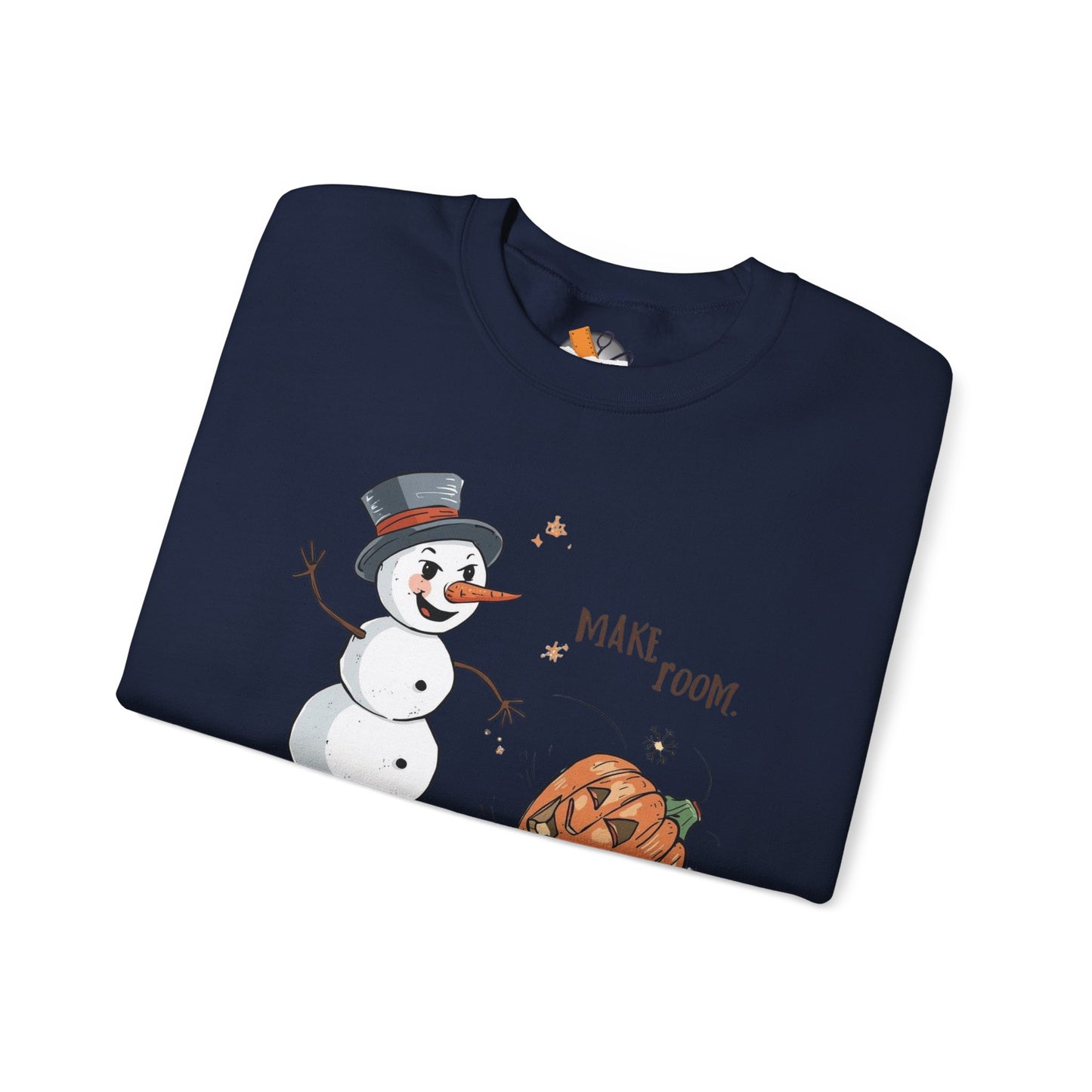 “Make Room” Fall-to-Winter Humorous Unisex Adult Crewneck