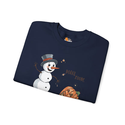 “Make Room” Fall-to-Winter Humorous Unisex Adult Crewneck