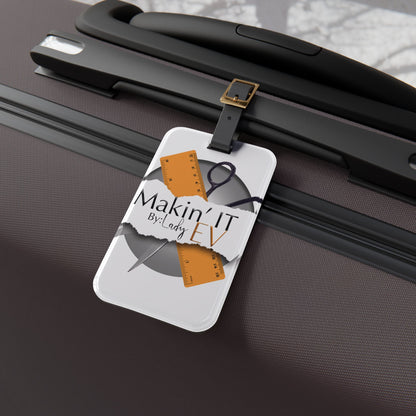 Custom Acrylic Luggage Tag | Personalized Travel ID Tag with Protected Contact Back