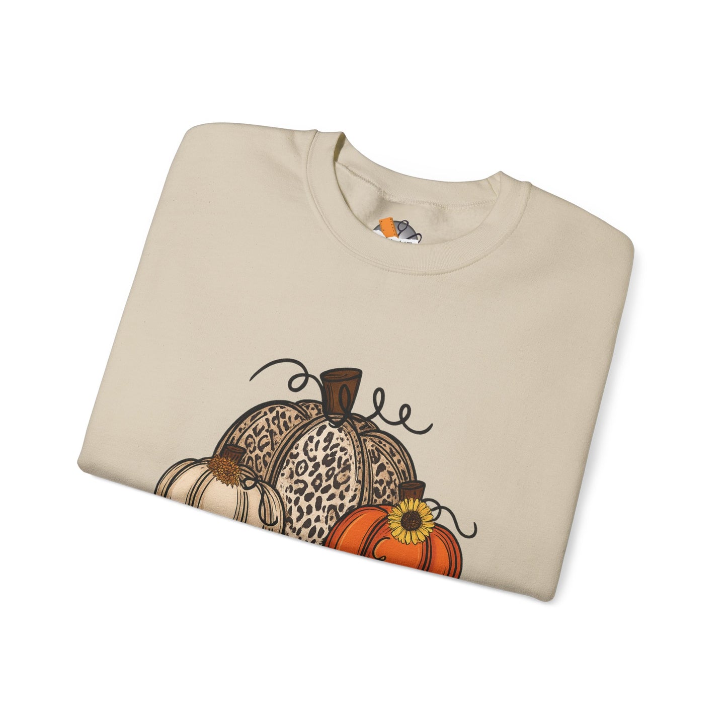 Grateful Thankful Blessed Crewneck Sweatshirt – Fall Faith & Pumpkin Season Pullover (10 Colors)