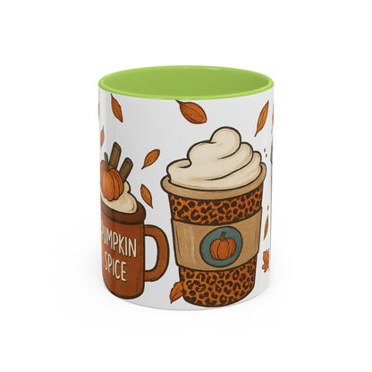Pumpkin Spice Accent Mug – Fall Coffee Cup (11oz & 15oz)