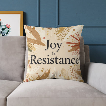 Joy Is Resistance Throw Pillow | Black History–Inspired Affirmation Home Décor