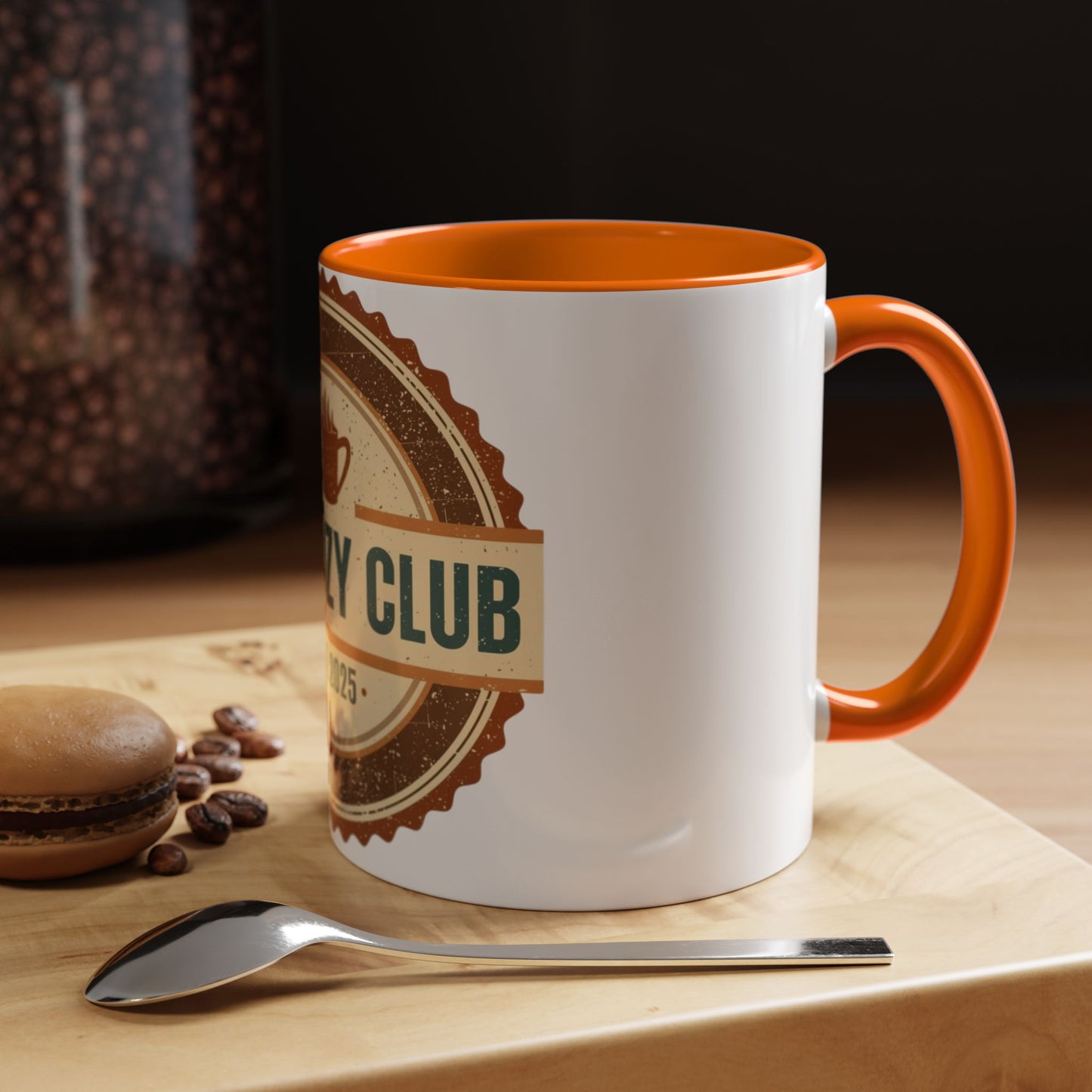 The Cozy Club Accent Mug | 11oz & 15oz Coffee Cup for Comfort Seekers (Multiple Colors)