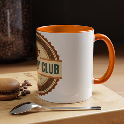 The Cozy Club Accent Mug | 11oz & 15oz Coffee Cup for Comfort Seekers (Multiple Colors)