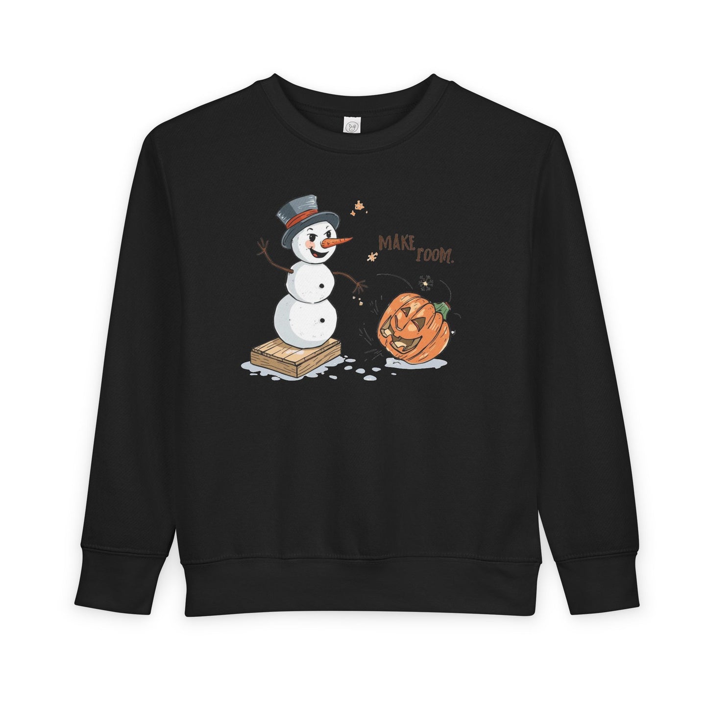 “Make Room” Fall-to-Winter Humorous Toddler Sweatshirt – Cozy Kids Crewneck