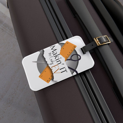 Custom Acrylic Luggage Tag | Personalized Travel ID Tag with Protected Contact Back