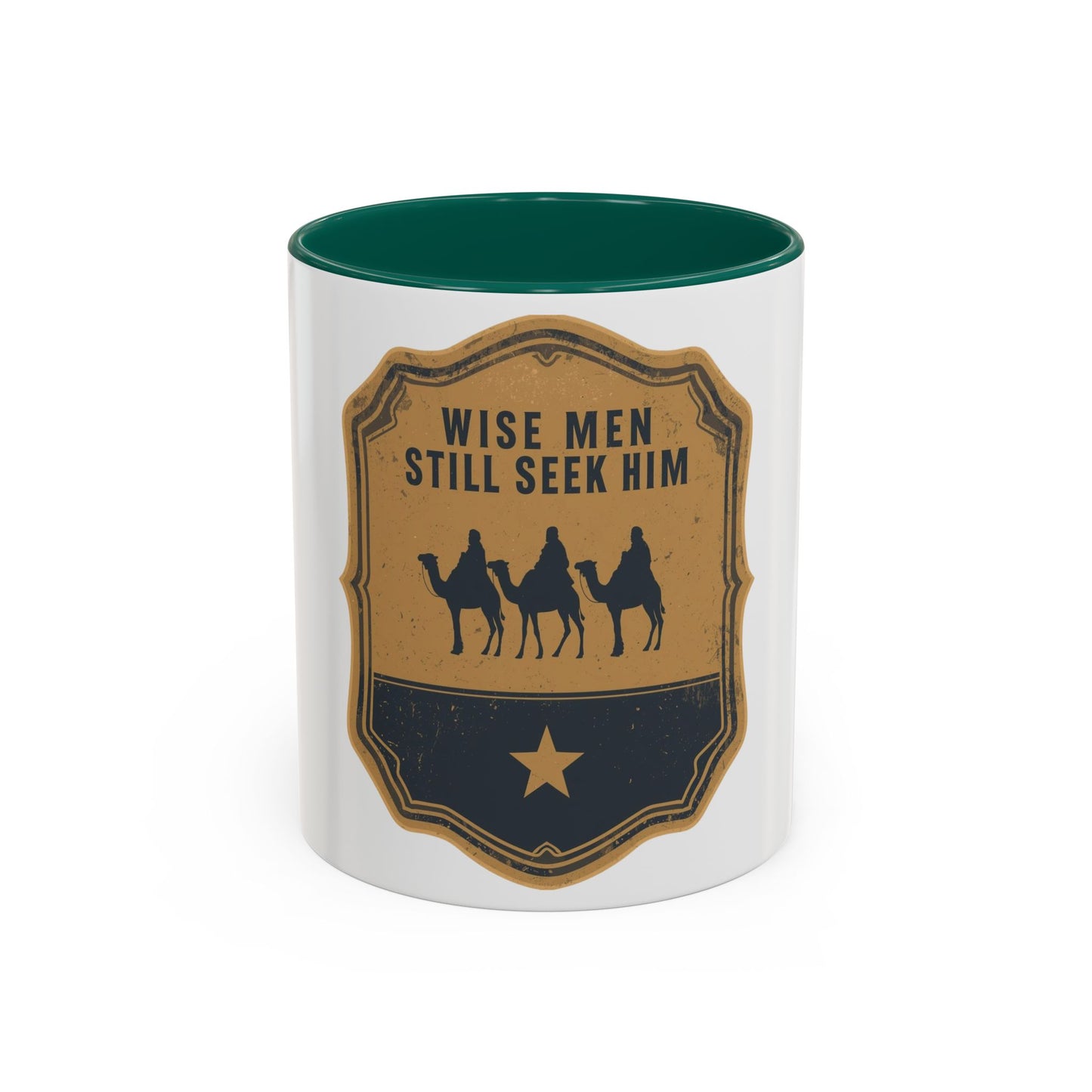 Wise Men Still Seek Him Accent Mug | Christian Christmas Mug