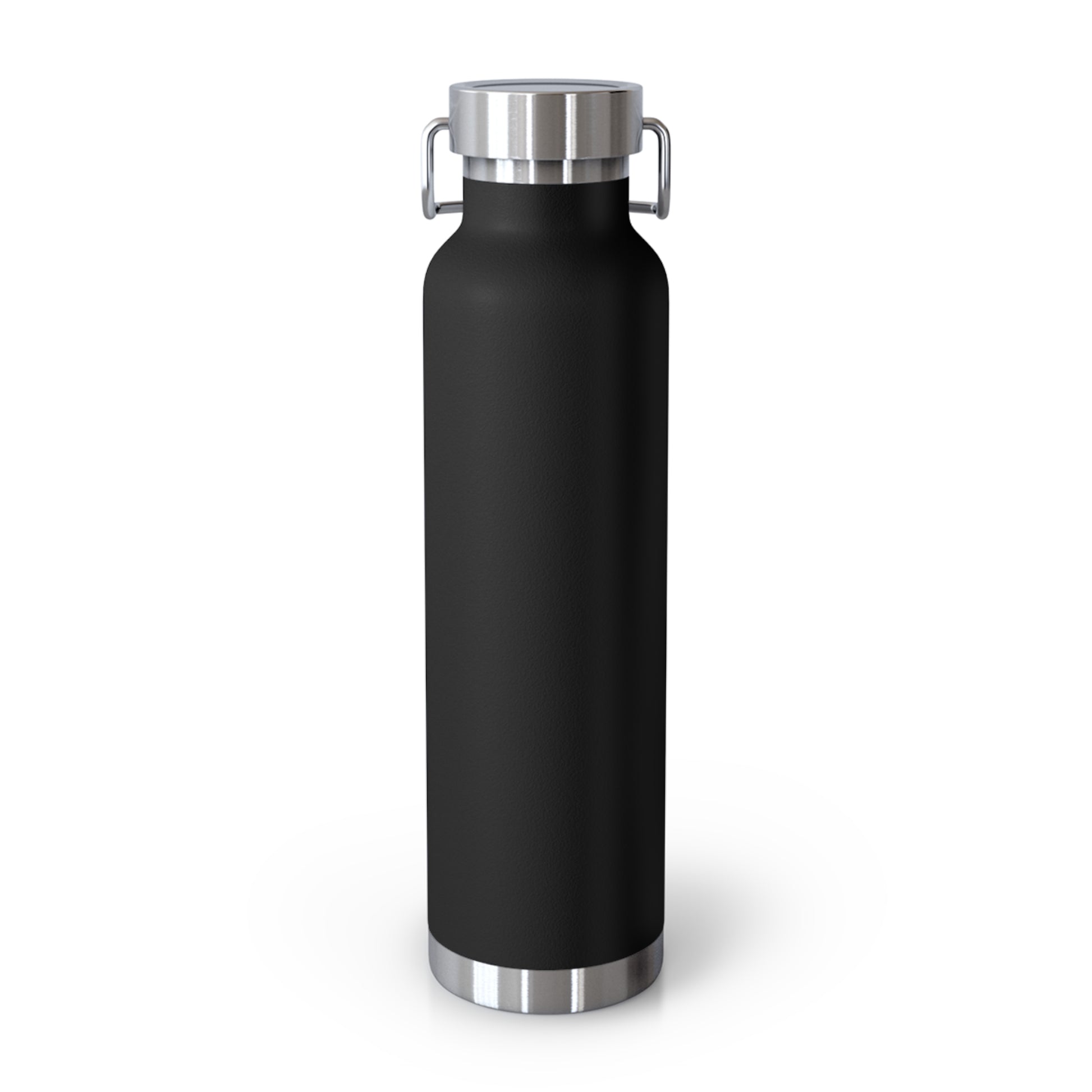 Back view of black stainless steel King Kev 40+ and Free water bottle
