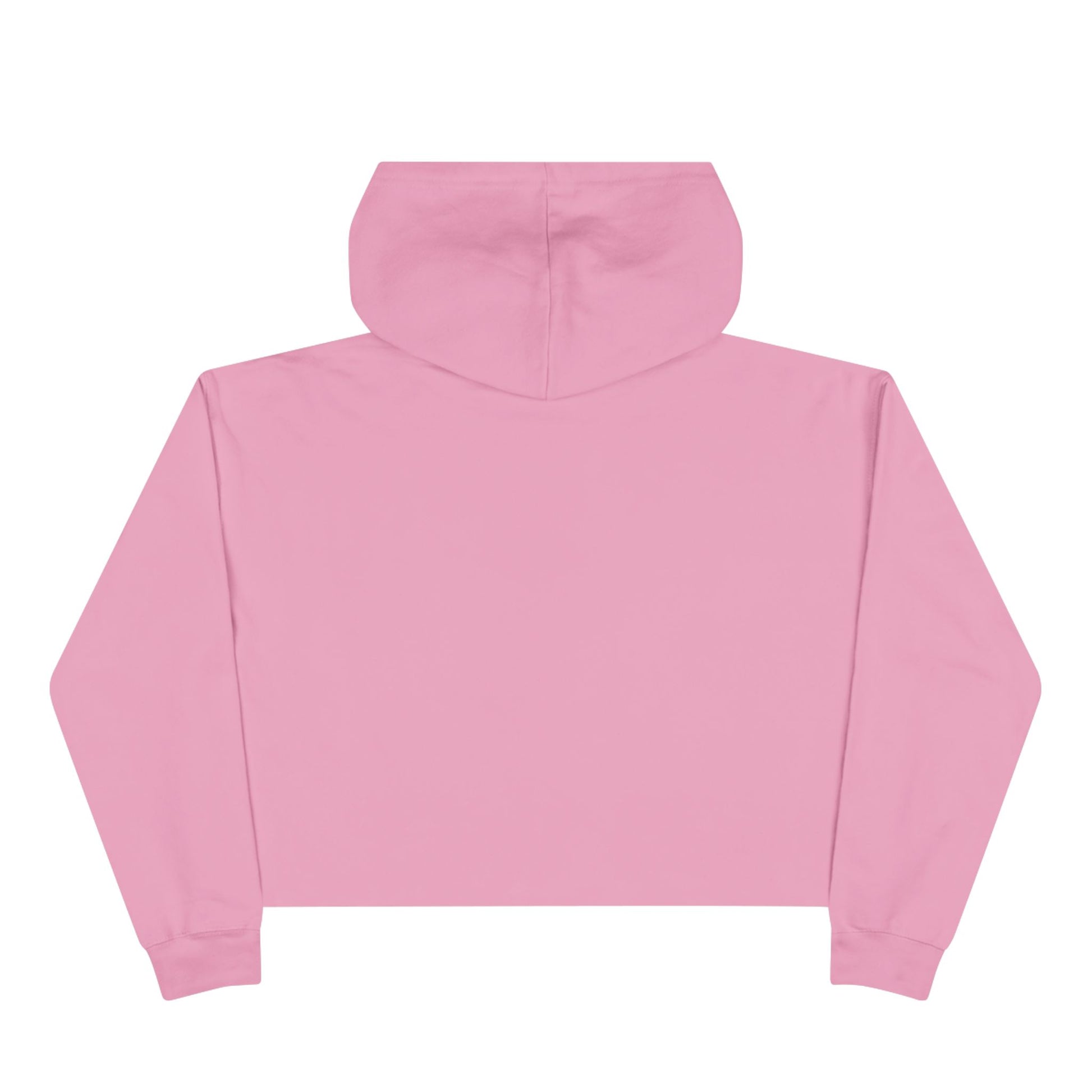Back view of mauve pink “Spice Girl Energy” cropped hoodie — soft and stylish cropped sweatshirt, perfect for cozy fall mornings.