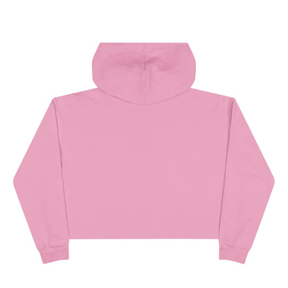 Back view of mauve pink “Spice Girl Energy” cropped hoodie — soft and stylish cropped sweatshirt, perfect for cozy fall mornings.