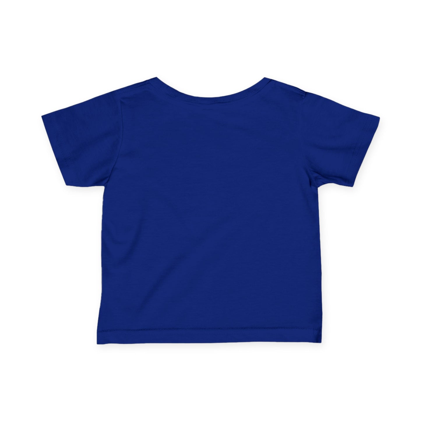 Royal blue toddler short sleeve t-shirt back view plain