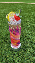 Load image into Gallery viewer, 20oz Skinny Tumbler with Custom Image &amp; Faux Topping
